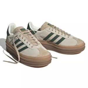 adidas Originals Gazelle Bold "Cream White/Green" Women's Shoe